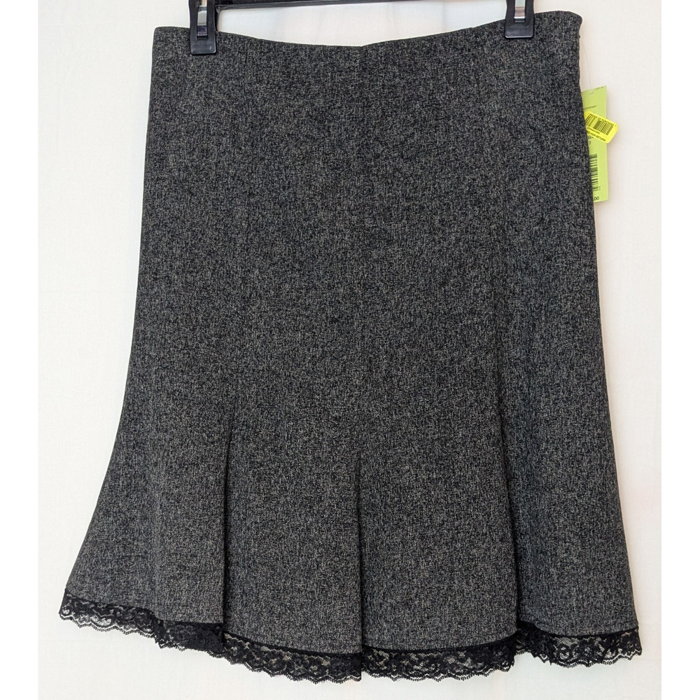 NWT Copper Key Junior's Y2K Fit & Flare A-Line Lace Trim Knee Length Skirt 7